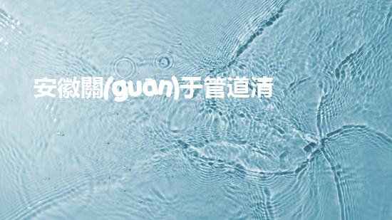 安徽關(guān)于管道清淤設(shè)備管道清淤新技術(shù)如何改變行業(yè)格局！